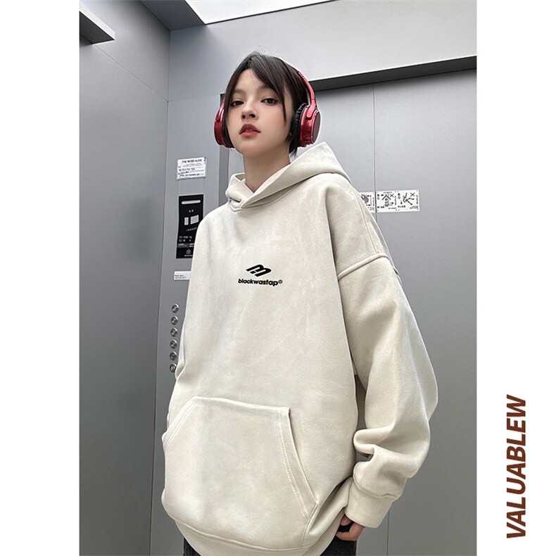 麂皮绒连帽卫衣直播品质重磅400克小三标印花JL7152-P45控78,男装卫衣,星座508（原C305）