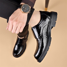 皮鞋男款2025春季商务休闲头层牛皮软面男士结婚新郎鞋潮，男鞋皮鞋，电商A223