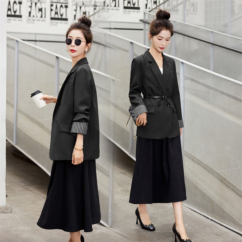 2024新款时尚风韩系穿搭西服休闲时尚上衣,女装西装,安之芮娜