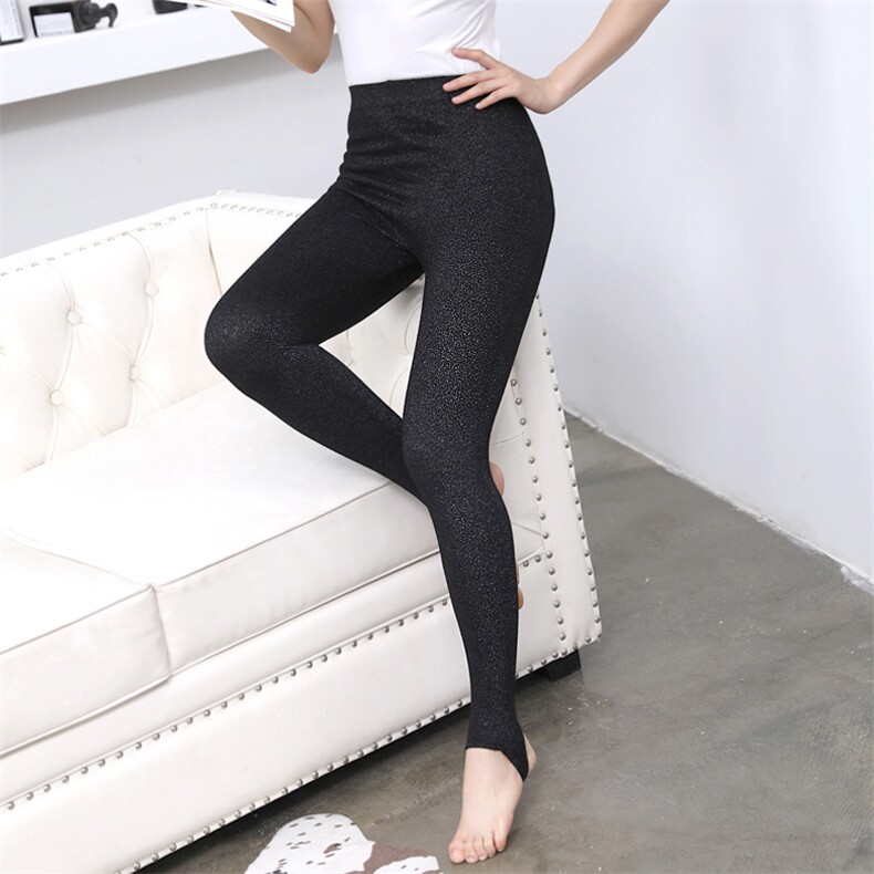 时尚显瘦女士金银丝踩脚裤秋冬保暖柔软舒适贴肤打底裤，女装打底裤，金牧歌羊绒裤