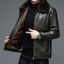 B-N216男士2023年秋季新款长袖加绒翻领PU皮夹克男士外套P72，男装皮衣，电商B360