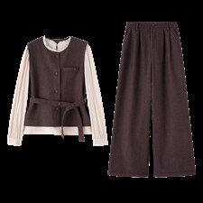 《现货》bao款2026年春季新款马甲套装商务风韩剧穿搭休闲显瘦女，女装套装/套裙，韩宇舍