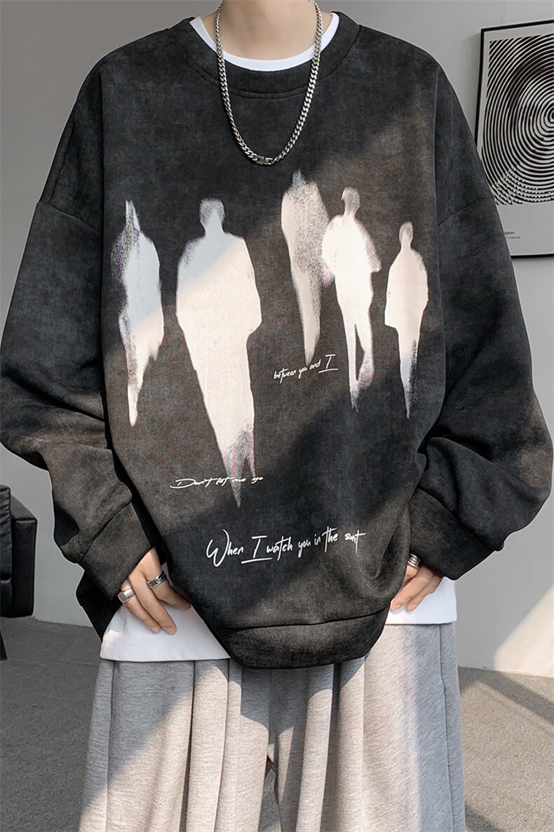 现货WY10080-特P35控68华棉高品质百搭圆领大码卫衣,男装卫衣,电商A059