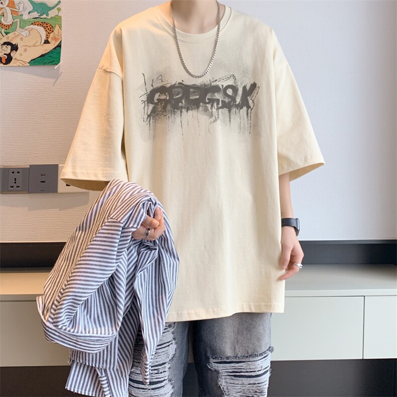 已注册/夏季新款内景日系大码短袖T恤男潮宽松打底衫DT00580/P25,男装T恤,电商B316