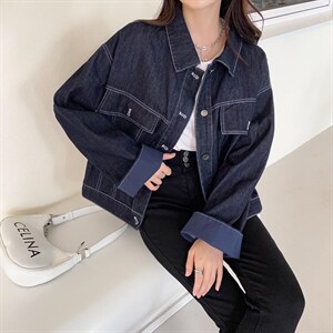 秋装新款休闲牛仔外套,其它,那简