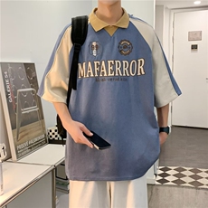 2023春夏季新款男休闲圆领短袖鹿皮绒T恤P40，男装T恤，星座1116-2