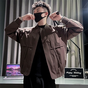 JK01-P98控138春秋季潮牌工装棒球服外套2025新款男装上潮流痞帅图片