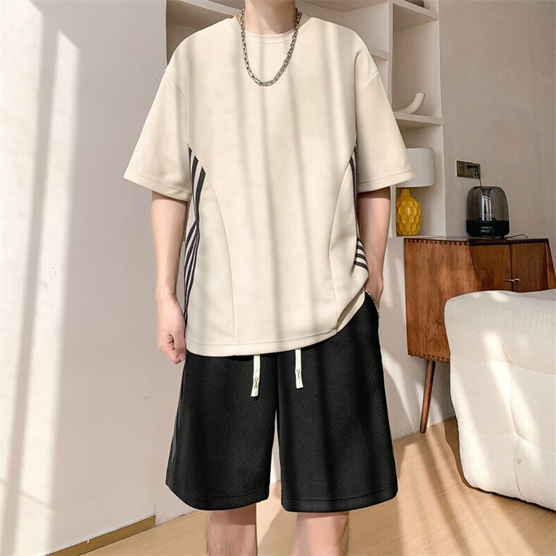 新款休闲短袖套装,男装休闲套装,星座1106-2（原1111B）