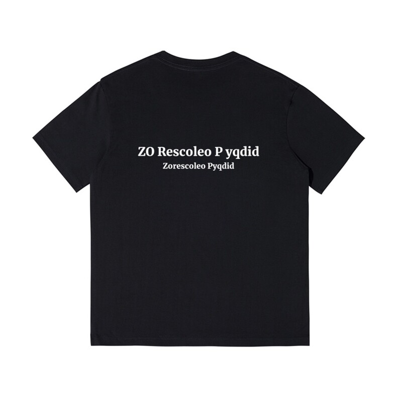 2024新款潮流230克美式英文字母短袖男士潮牌上衣服半袖情侣装,男装T恤,电商A110