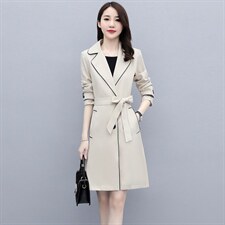 春秋风衣女中长款英伦风外套2025新款高端时尚百搭修身显瘦大衣，女装风衣，姿衣坊