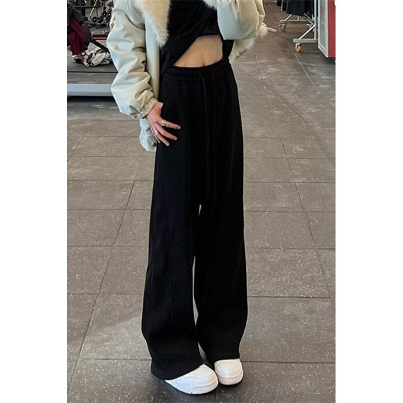 新款休闲裤男士秋冬季加绒加厚长裤美式百搭潮流裤子KJ85,男装卫衣,星座1116A（原606A-3）