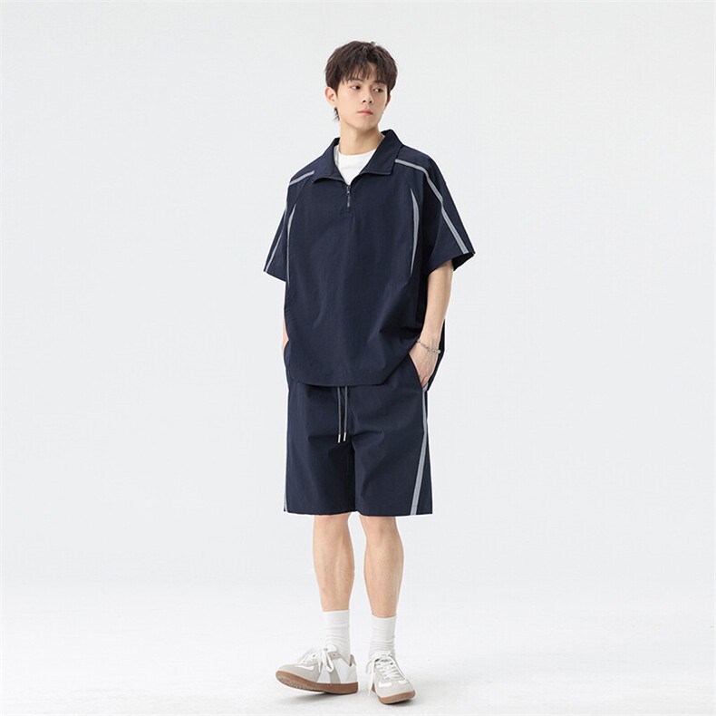 新款休闲短袖套装,男装休闲套装,星座1106-2（原1111B）