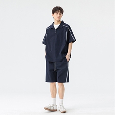 新款休闲短袖套装，男装休闲套装，星座1106-2（原1111B）