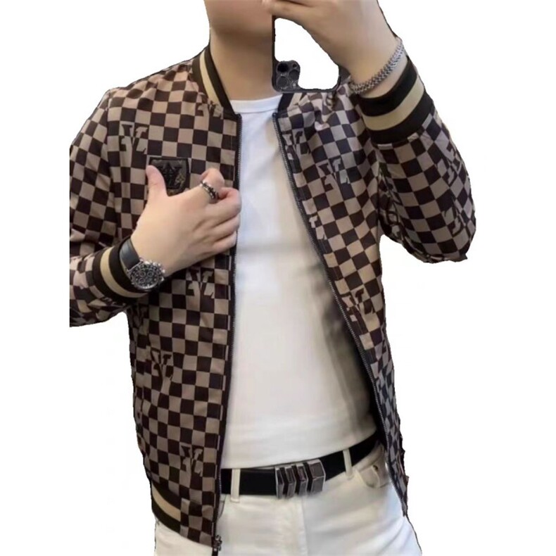 (网络图慎用有大货)小标轻奢夹克休闲立领外套313B-JK2540-P100,男装夹克,星座313B