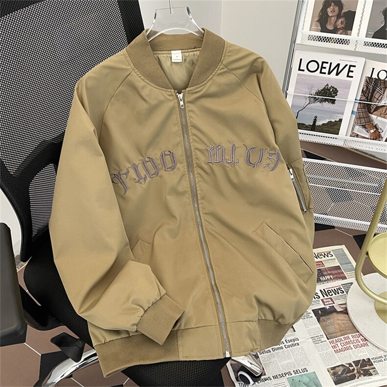F70-P58春秋潮流宽松情侣棒球服美式复古潮牌休闲工装夹克外套,男装夹克,星座512-6