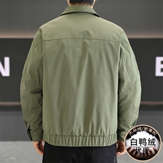 羽绒服男新标50白鸭绒夹克外套休闲时尚翻领男士上衣NY822-P135，男装夹克，星座310B-3