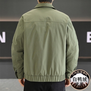 羽绒服男新标50白鸭绒夹克外套休闲时尚翻领男士上衣NY822-P135图片