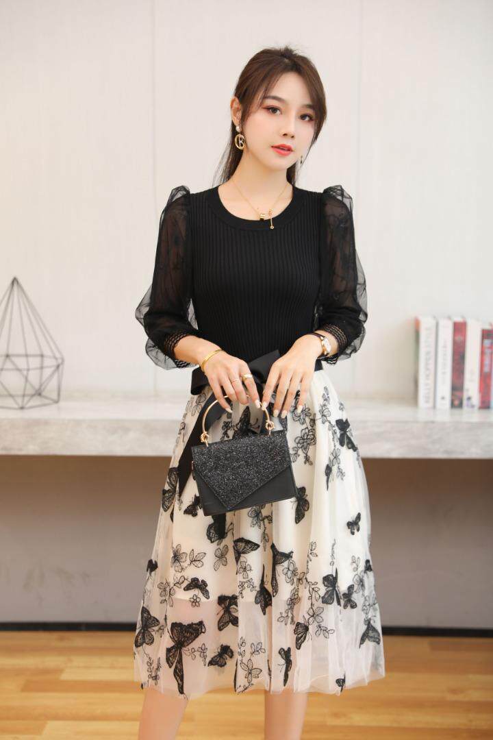 【上新】气质优雅减龄连衣裙，女装连衣裙，布丁花