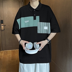 翻领短袖polo衫男潮牌夏季t恤韩版百搭体恤上衣PL029-P35，男装T恤，星座308B-2