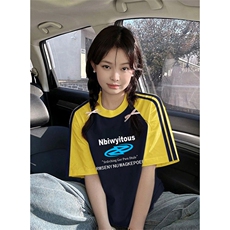 黄袖拼藏青