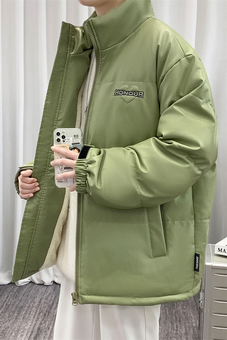 冬季学生港风加绒加厚棉衣外套纯色百搭棉服男士8873-P115控价148,男装棉衣,电商A441-1