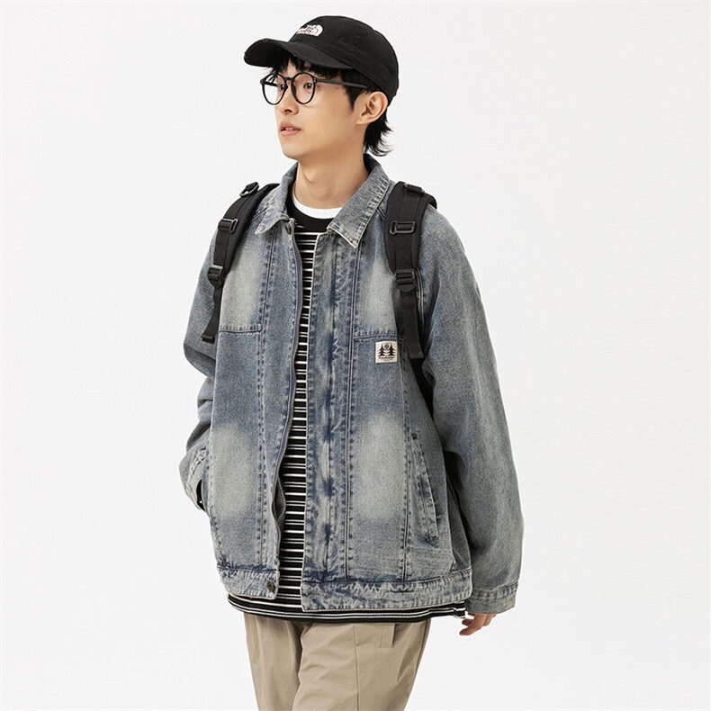 2026春季新款男装日系潮牌宽松牛仔外套休闲夹克JK576-F139,男装工装外套,电商A101（原外27）