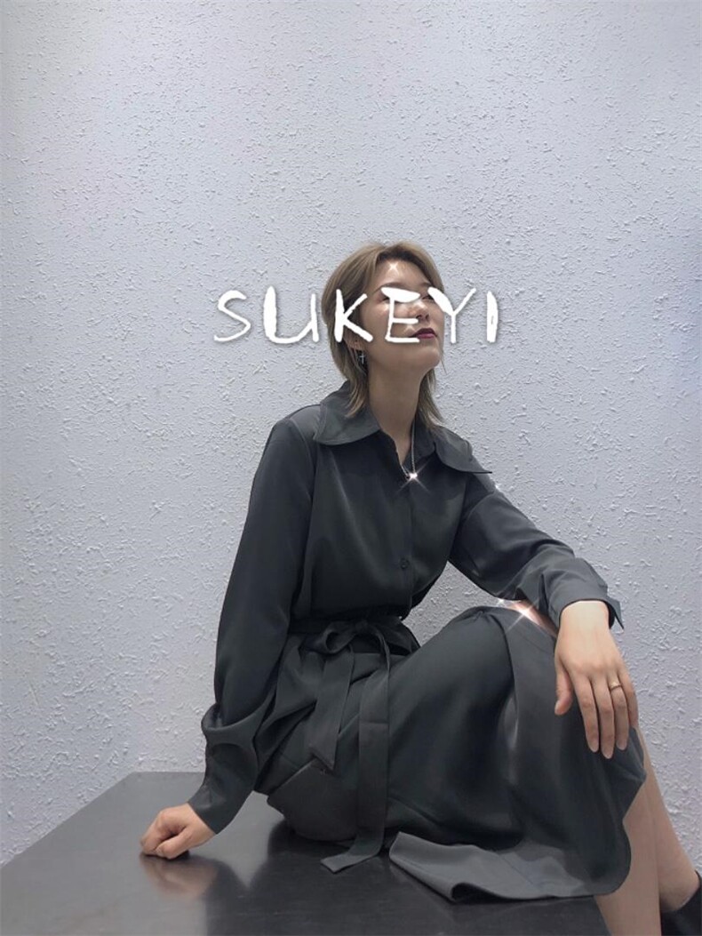 现货，极简轻奢连衣裙，女装连衣裙，SUKEYI 舒可衣
