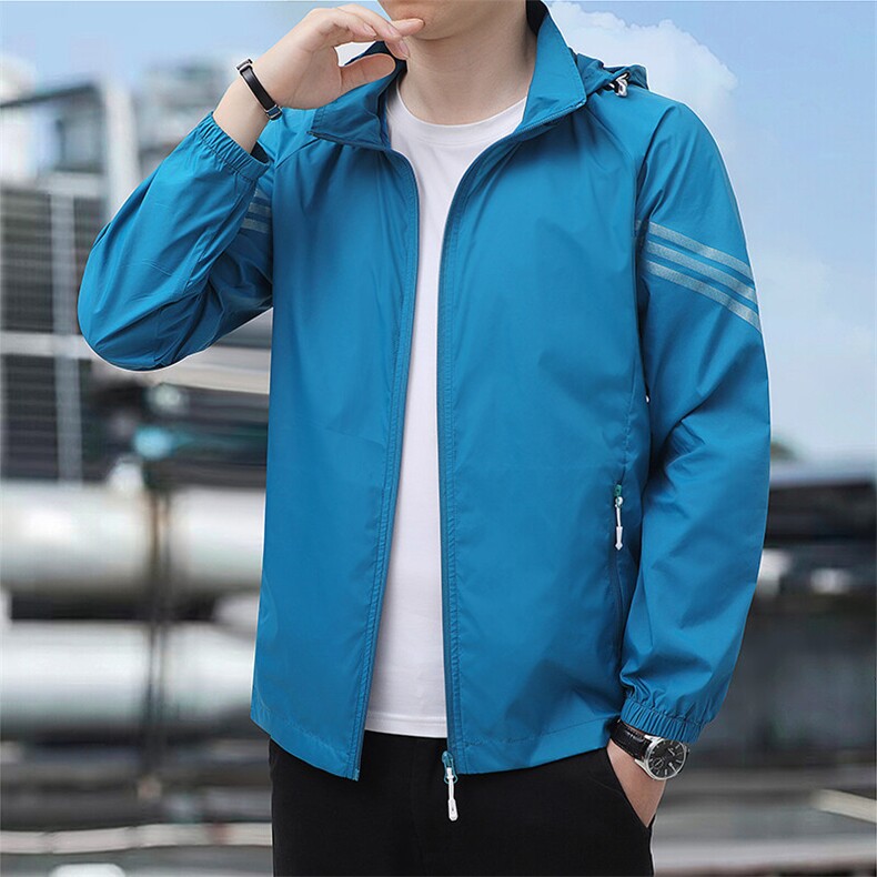 连帽防晒衣男超薄透气冰丝防晒服男防紫外线皮肤衣男外套973-P30,男装防晒衣,星座1403A