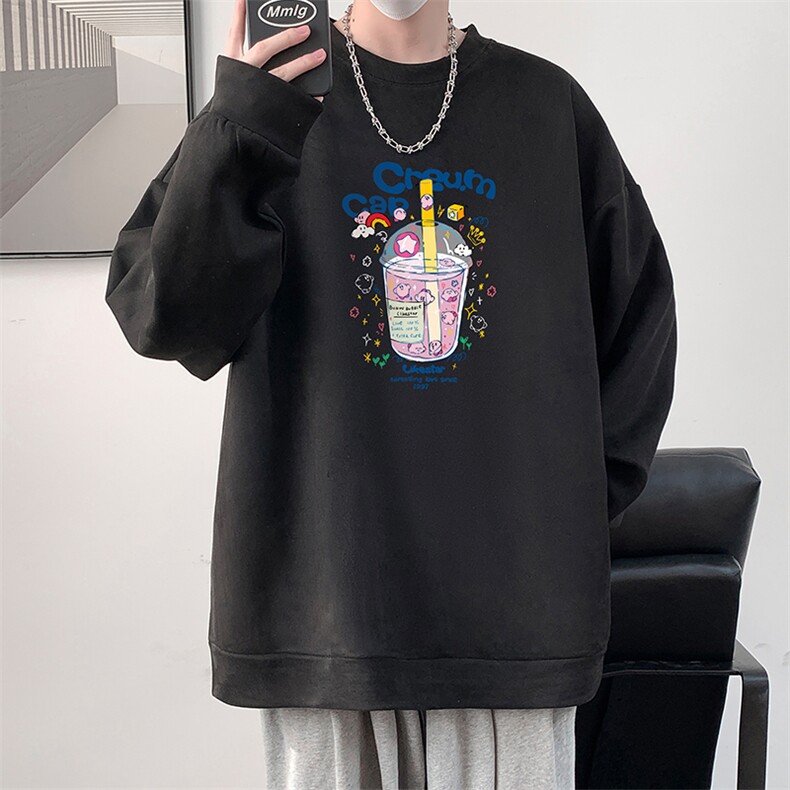 麂皮绒卫衣男大码重磅长袖t恤男JW81332-P35,男装卫衣,电商A040