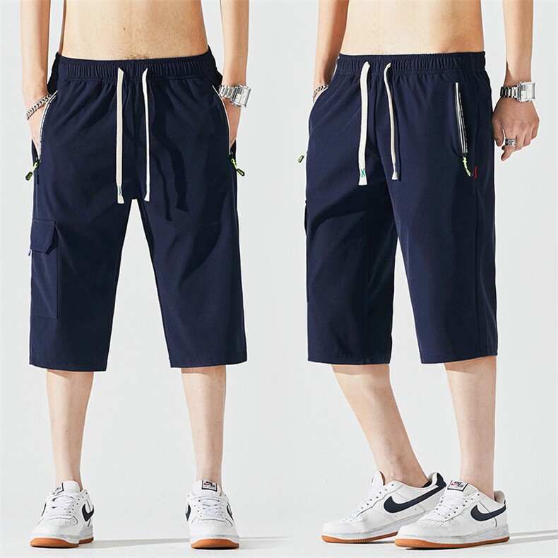 2025夏季新款男士七分裤时尚休闲马裤潮流男裤子KZ1075-P28,男装休闲裤,星座217-4