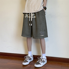 大主推抖音品质麂皮绒五分裤男短裤X416b-1-DK369-P45限58，男装牛仔裤，星座416B-1
