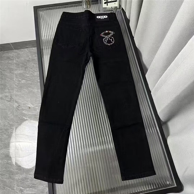 1506-1/K6781/P49潮牌男浅色百搭印花修身小直筒牛仔裤痞帅休闲,男装牛仔裤,星座1506-1