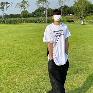 有货（版权注册）小众上衣男夏季ins纯棉t恤短袖T1913特P23控39