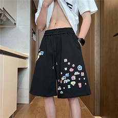 夏季新款潮流宽松休闲卡通印花短裤B315-K25518-特p30控58，男装牛仔裤，电商B315