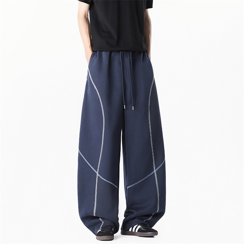 B258-K2934-特P39控78抖音品质哈苏明线弯刀卫裤65%棉35%聚酯纤维,男装休闲裤,电商B258
