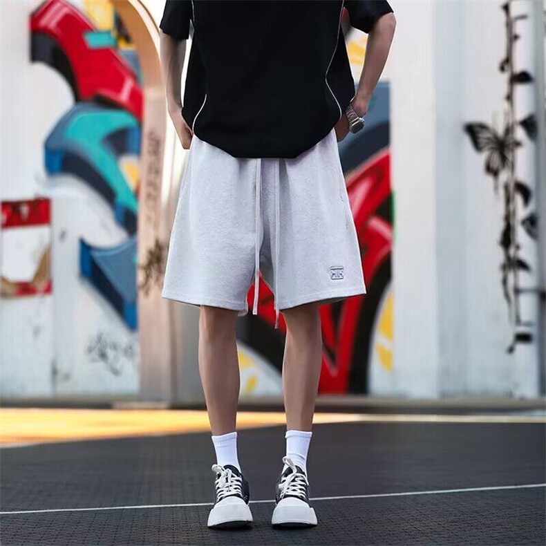 五分裤男女韩版潮流刺绣字母百搭2026夏季ins休闲短裤K6220-P26,男装牛仔裤,星座412-2