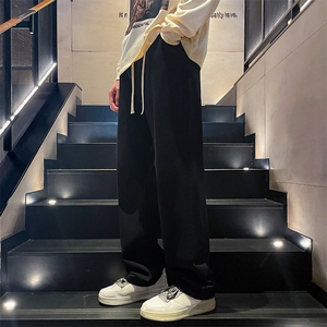 新款直筒男女宽松阔腿休闲裤美式高街水洗牛仔裤B381-1/771P48图片