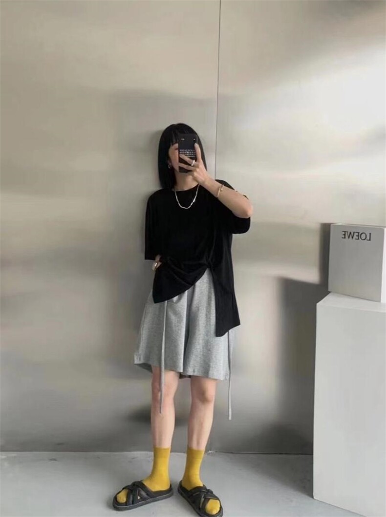 夏季新款打结T，其它，丰衣主色