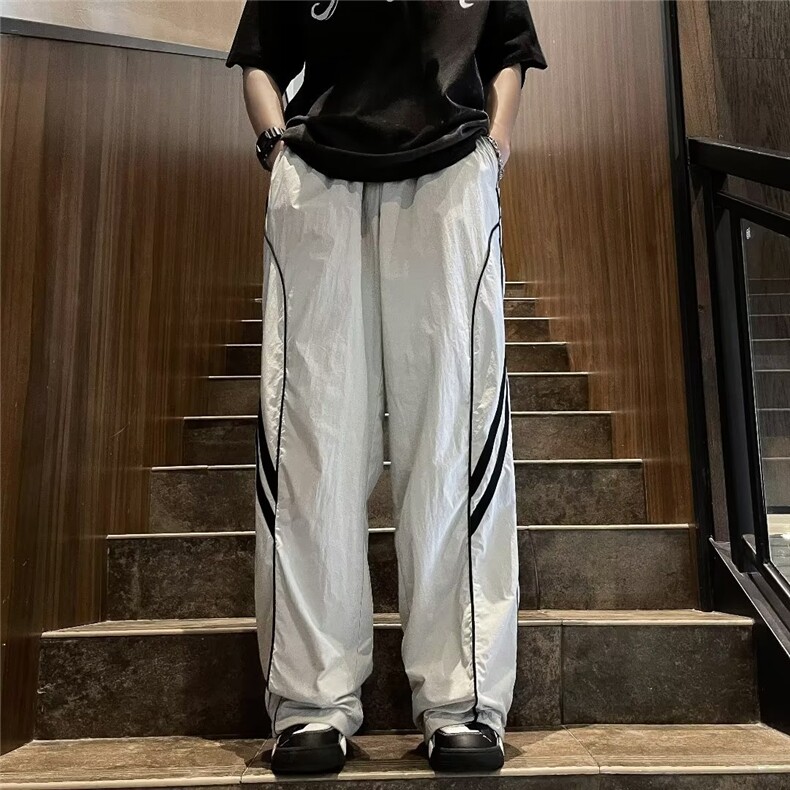 日系工装裤男高街潮牌秋季ins欧美嘻哈运动休闲裤机能风裤子,男装休闲裤,星座716-3