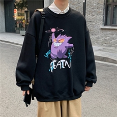 ?港风中性情侣大码休闲运动套头卫衣男外套7246P30，男装卫衣，星座227-7