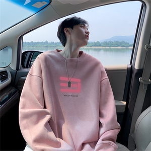 抖音得物高品质美式高街麂皮绒宽松圆领卫衣wyjp7532-特p35控69图片