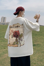 印花棉T280克直播供货220克重磅精品棉XZ301B-JB5106-P28，男装T恤，星座301B