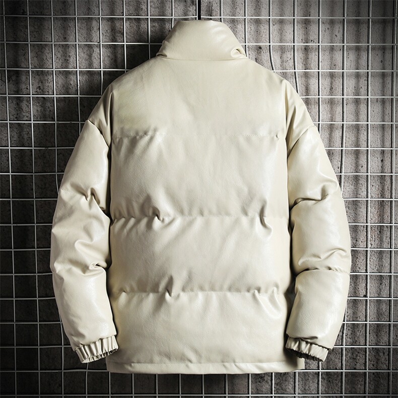 PM51101-P120立领pu皮棉衣男大码面包服男棉服男棉袄男,男装棉衣,电商A040A