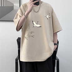 麂皮绒短袖t恤男大码半袖男JD82394-P25，男装T恤，电商A040
