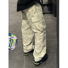 【有货】杏色扎染大口袋速干工装裤美式高街裤子宽松G73LL-特P48，男装工装外套，星座1007（原301D）