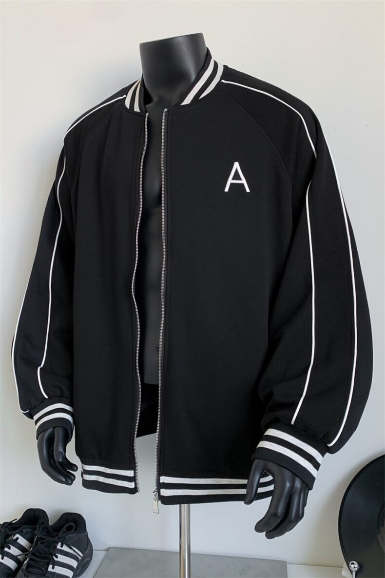 WY208/P75春装新款高品质不起球刺绣卫衣男立领棒球服潮外套,男装卫衣,电商基地A050