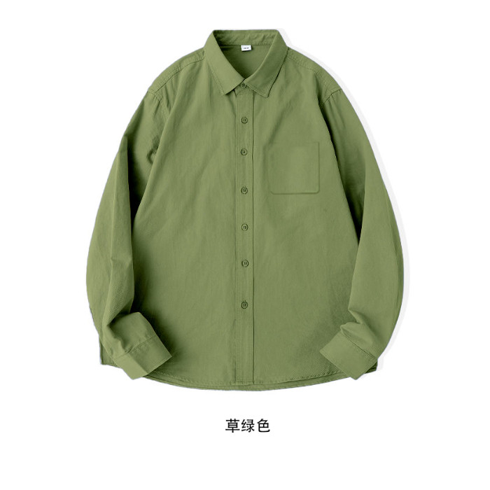 TC646-P45糖果色轻奢高级纯棉正肩衬衫夏季薄款衬衣长袖上衣外穿,女装衬衫,星座617A-2
