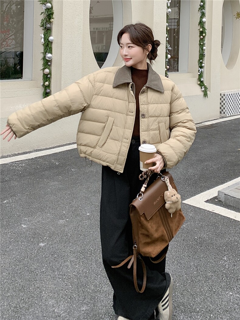 【新款现货】韩系两面穿的90羽绒服192-669P325K488,女装羽绒服,浙宝192（原082）