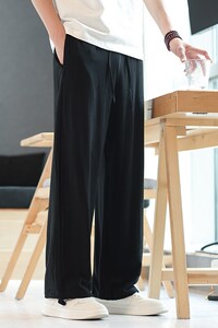 夏季 大码风棉麻亚麻直筒裤阔腿休闲裤新中式潮复古 K52/P55图片