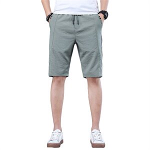 夏季空调裤男冰丝薄款透气松紧腰运动短裤男士休闲裤子男Z105-P30图片